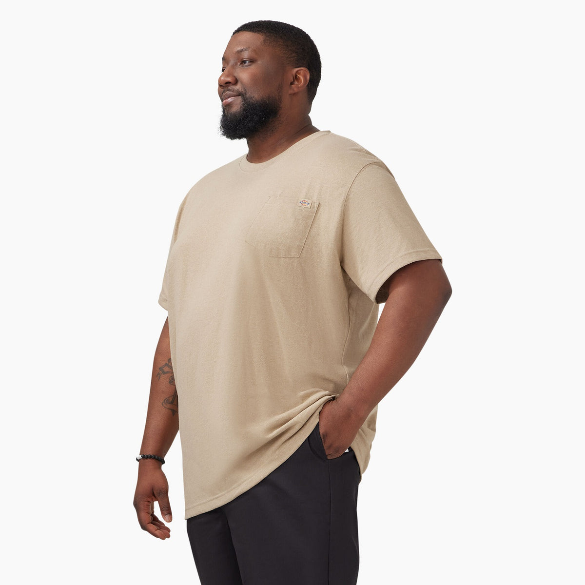 Dickies Men&#39;s Heavyweight Heathered Short Sleeve Pocket T-Shirt - Work World - Workwear, Work Boots, Safety Gear