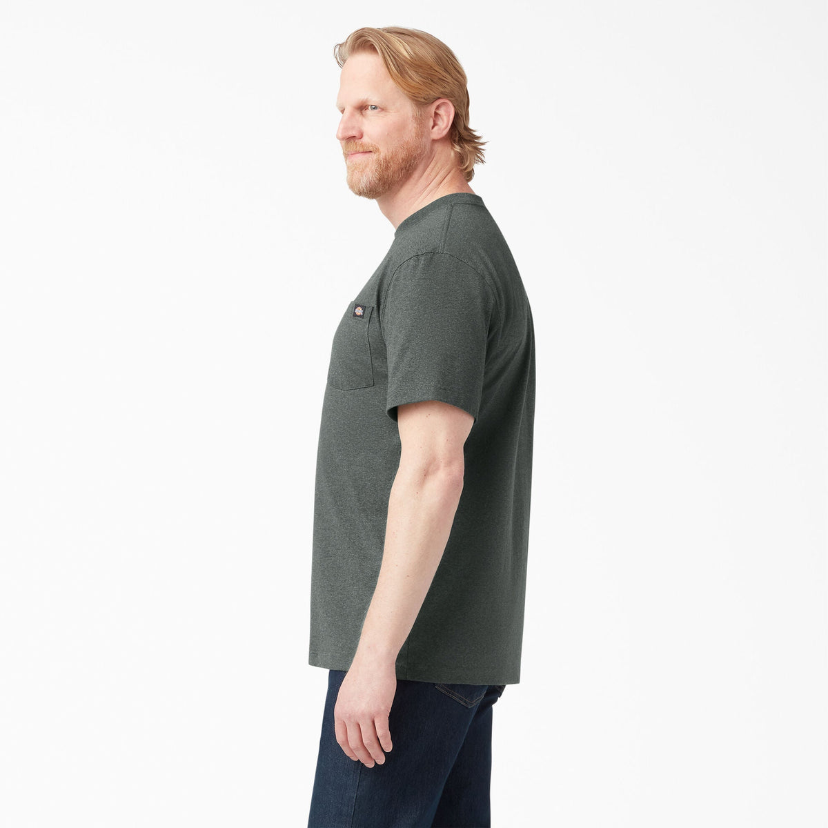 Dickies Men's Heavyweight Heathered Short Sleeve Pocket T-Shirt T-Shirts Dickies
