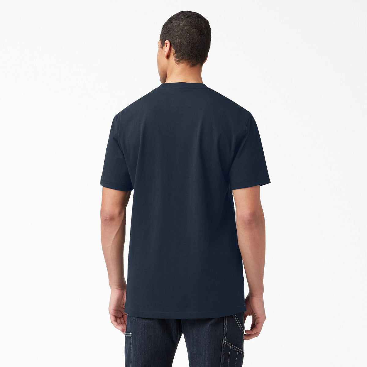 Dickies Men&#39;s Heavyweight Short Sleeve Pocket T-Shirt_Dark Navy - Work World - Workwear, Work Boots, Safety Gear