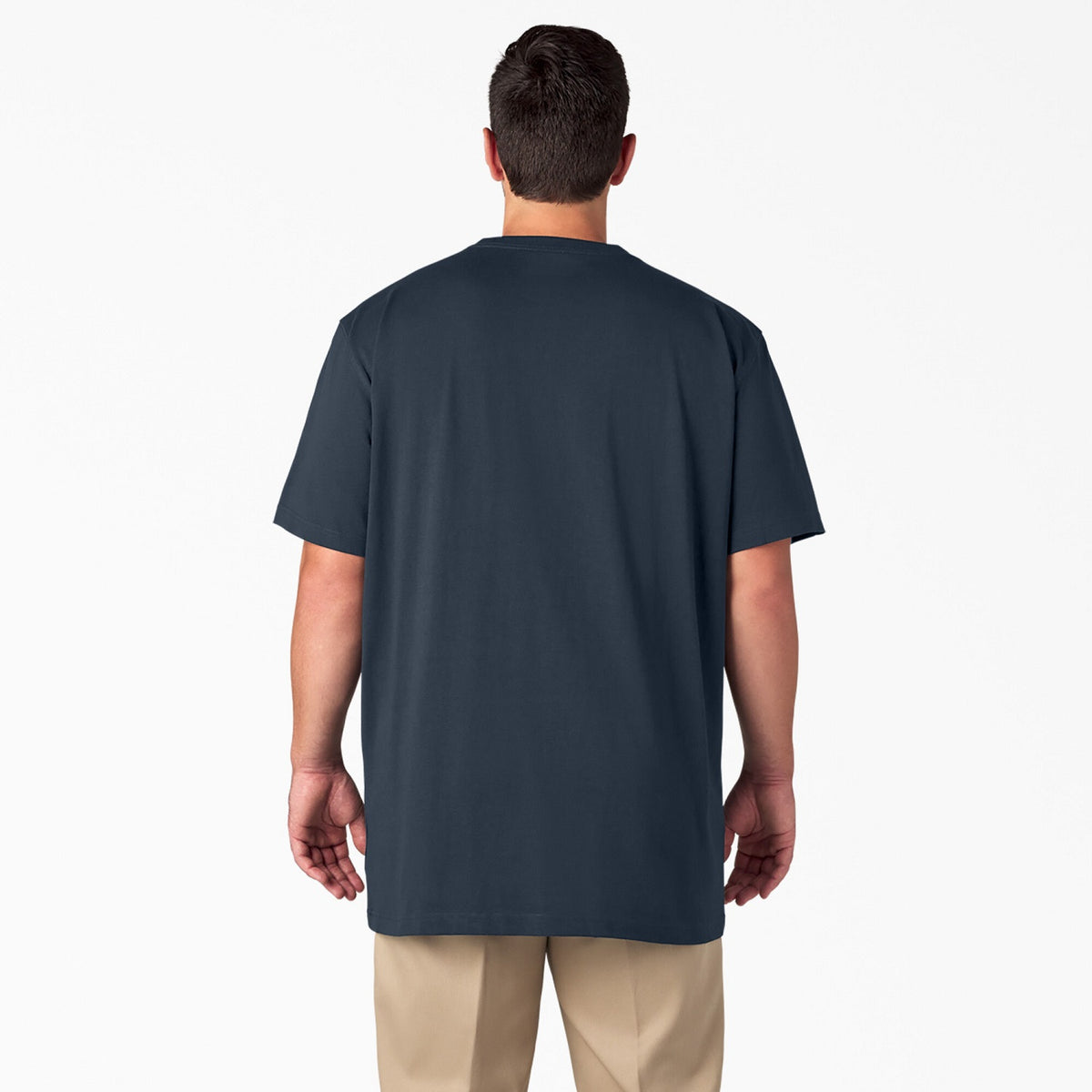 Dickies Men&#39;s Heavyweight Short Sleeve Pocket T-Shirt_Dark Navy - Work World - Workwear, Work Boots, Safety Gear