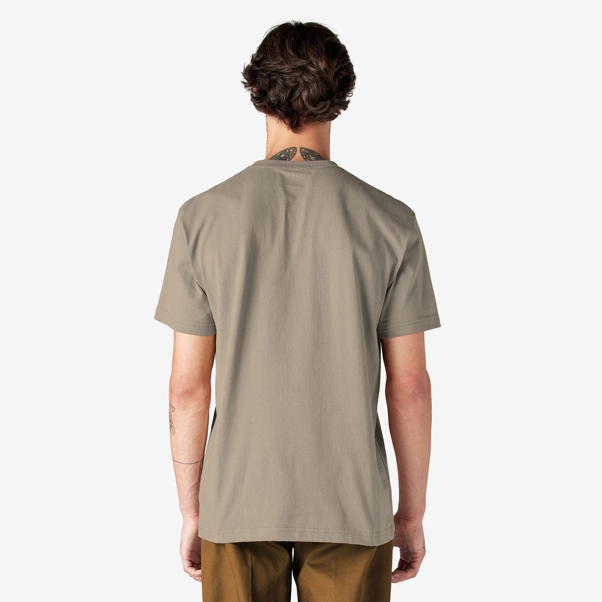 Dickies Men&#39;s Heavyweight Short Sleeve Pocket T-Shirt_Desert Sand - Work World - Workwear, Work Boots, Safety Gear