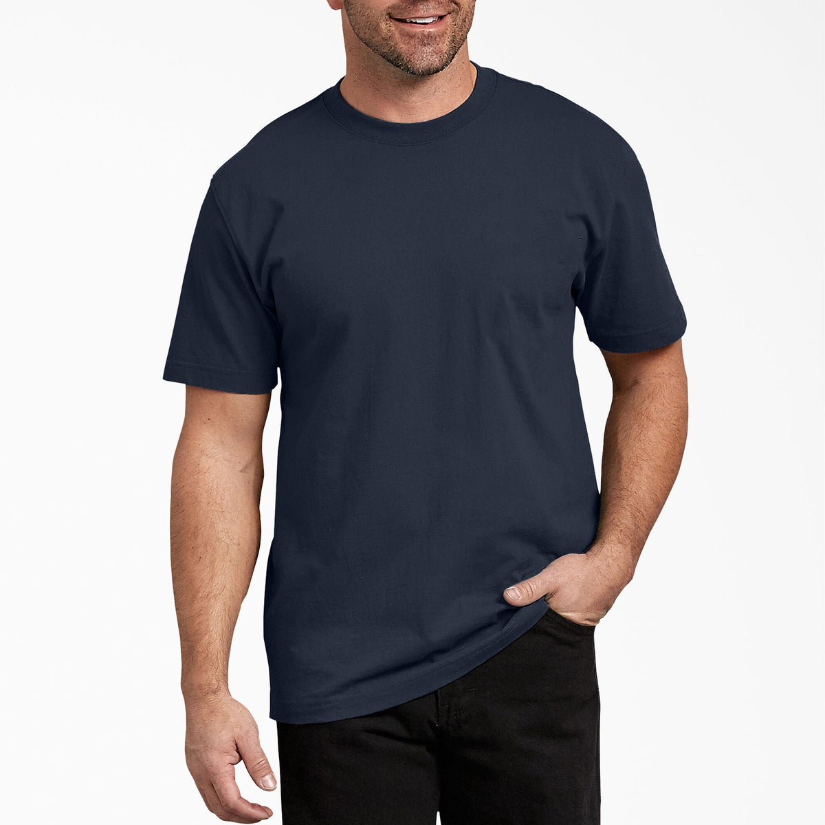 Dickies Men's Heavyweight Jersey Knit Short Sleeve T-Shirt T-Shirts Dickies Dark Navy 2XL Reg