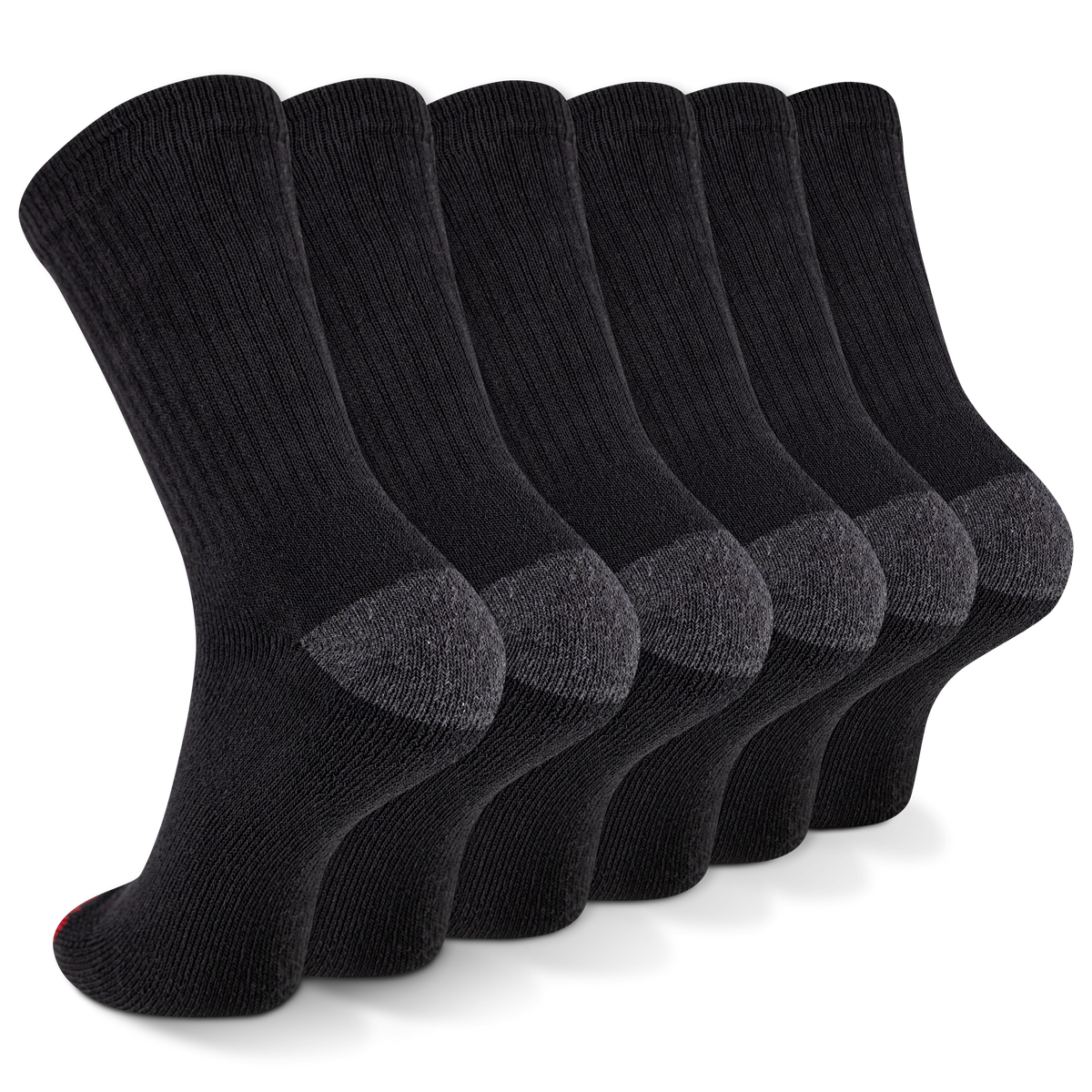 Wolverine Men's Heavy Duty Work Crew Sock (6 Pack) - Work World - Workwear, Work Boots, Safety Gear