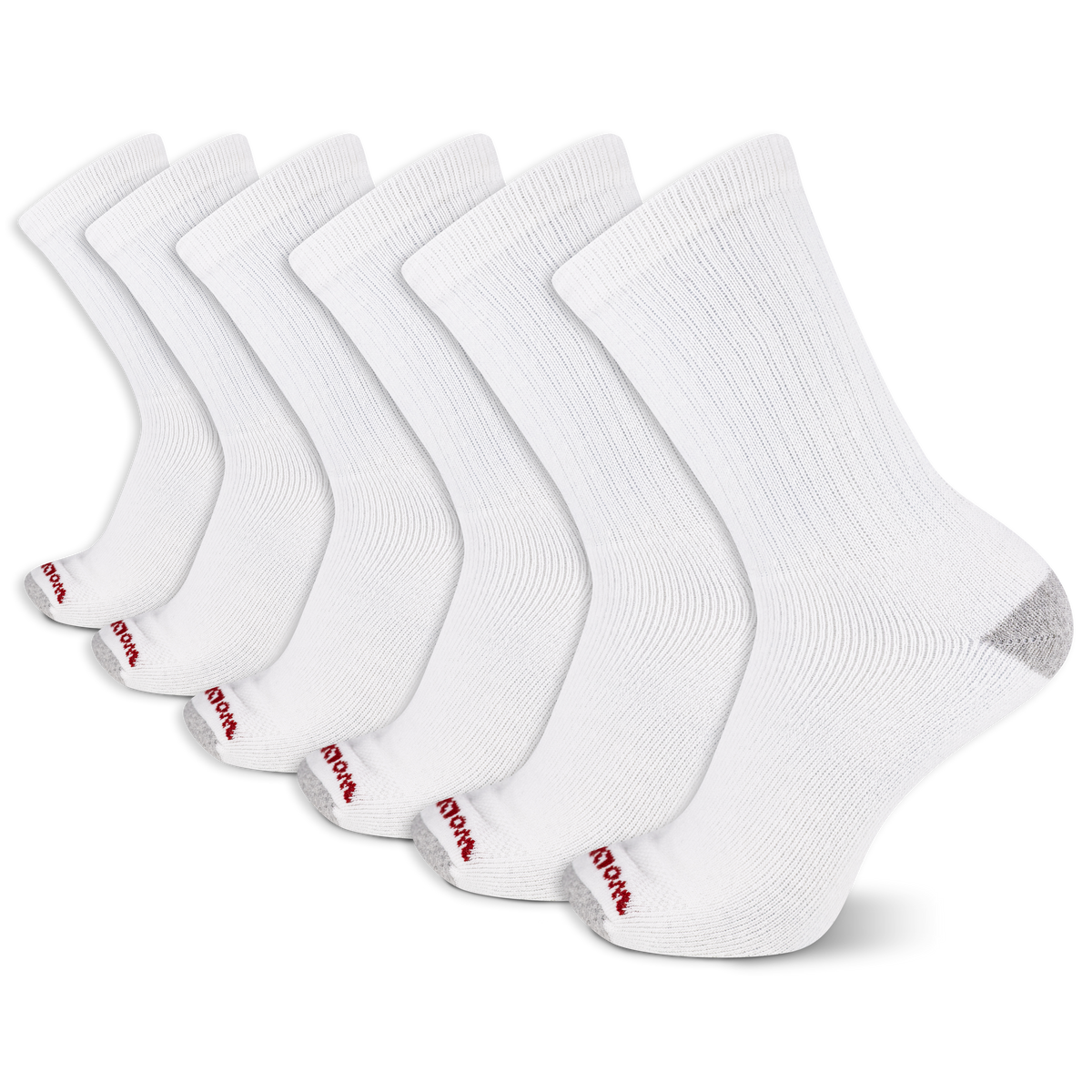 Wolverine Men's Heavy Duty Work Crew Sock (6 Pack) - Work World - Workwear, Work Boots, Safety Gear
