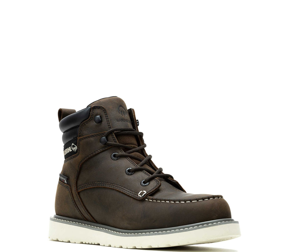 Wolverine Men's Trade Wedge 6" Waterproof Moc-Toe Steel Toe Work Boot Work Boots Wolverine