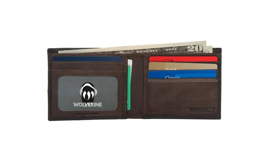 Wolverine I-90 DuraShocks® Bifold RFID Leather Wallet Wallets Wolverine