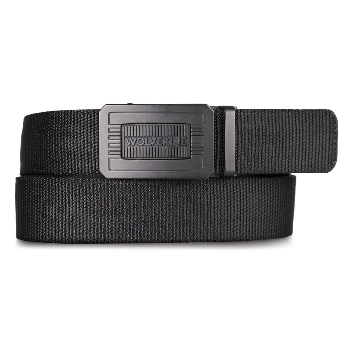 Wolverine Men's Ratchet Engraved Logo Buckle 1.5" Belt Belts & Suspenders Wolverine Black 2XL