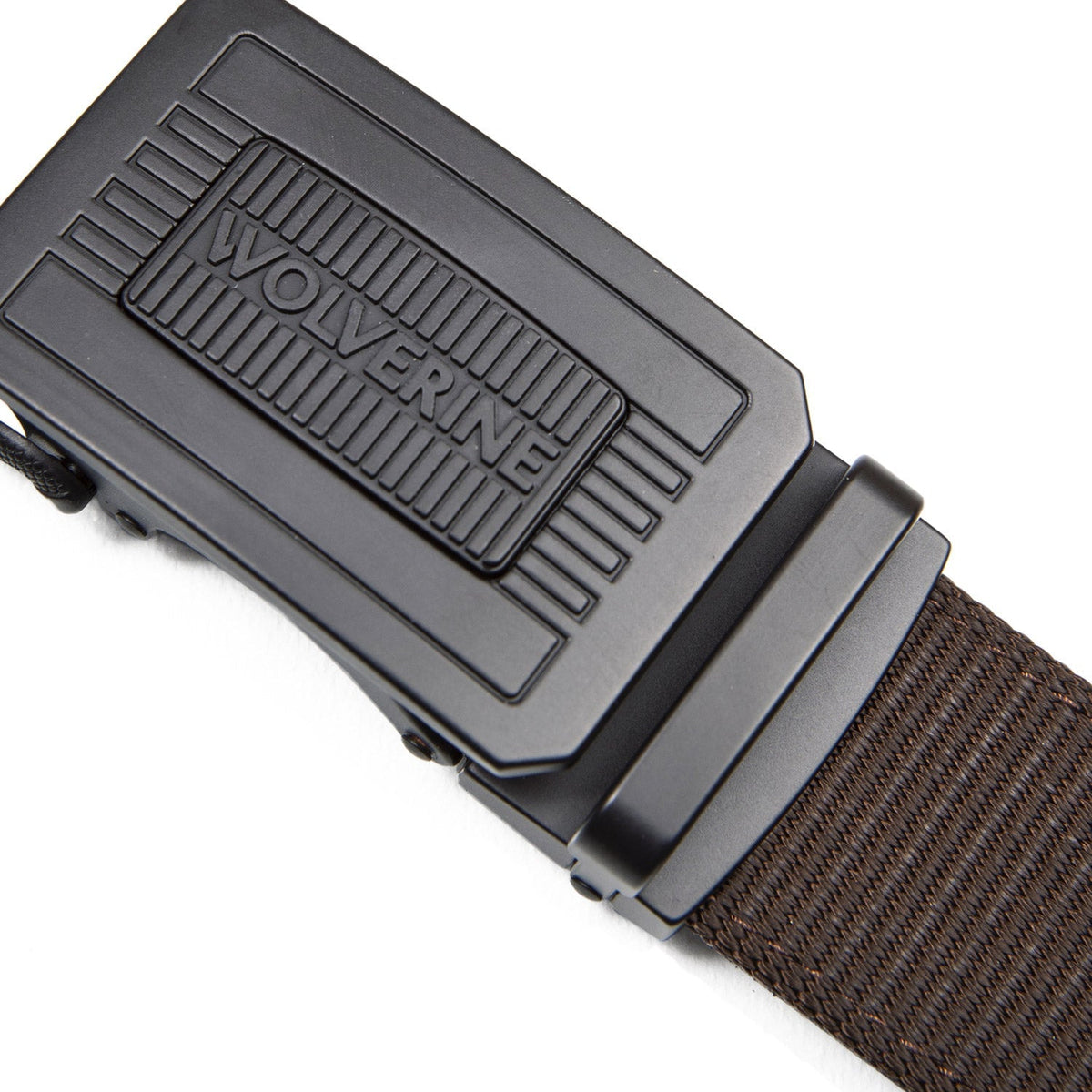 Wolverine Men's Ratchet Engraved Logo Buckle 1.5" Belt Belts & Suspenders Wolverine