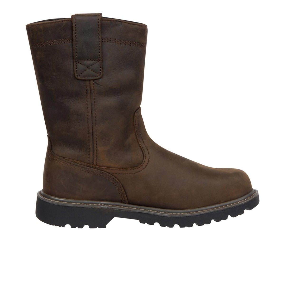 Wolverine Men's Floorhand Wellington 10" Waterproof Steel-Toe Work Boots Wolverine Dark Brown 10 M