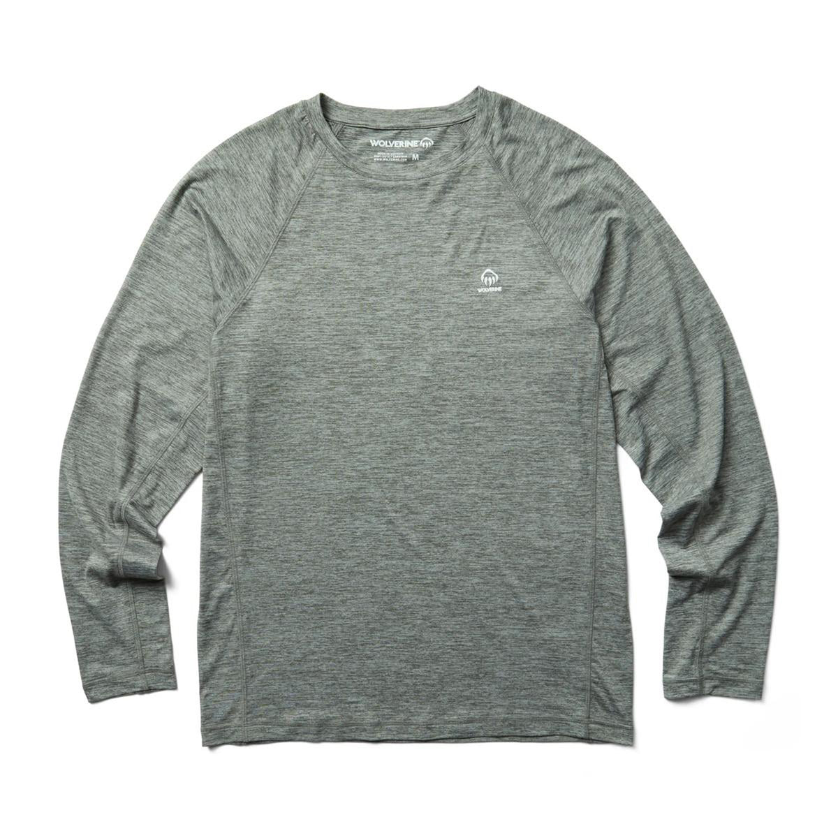 Wolverine Men's Sun-Stop Eco Long Sleeve Shirt Long Sleeve T-Shirts Wolverine Gunmetal 2XL Reg