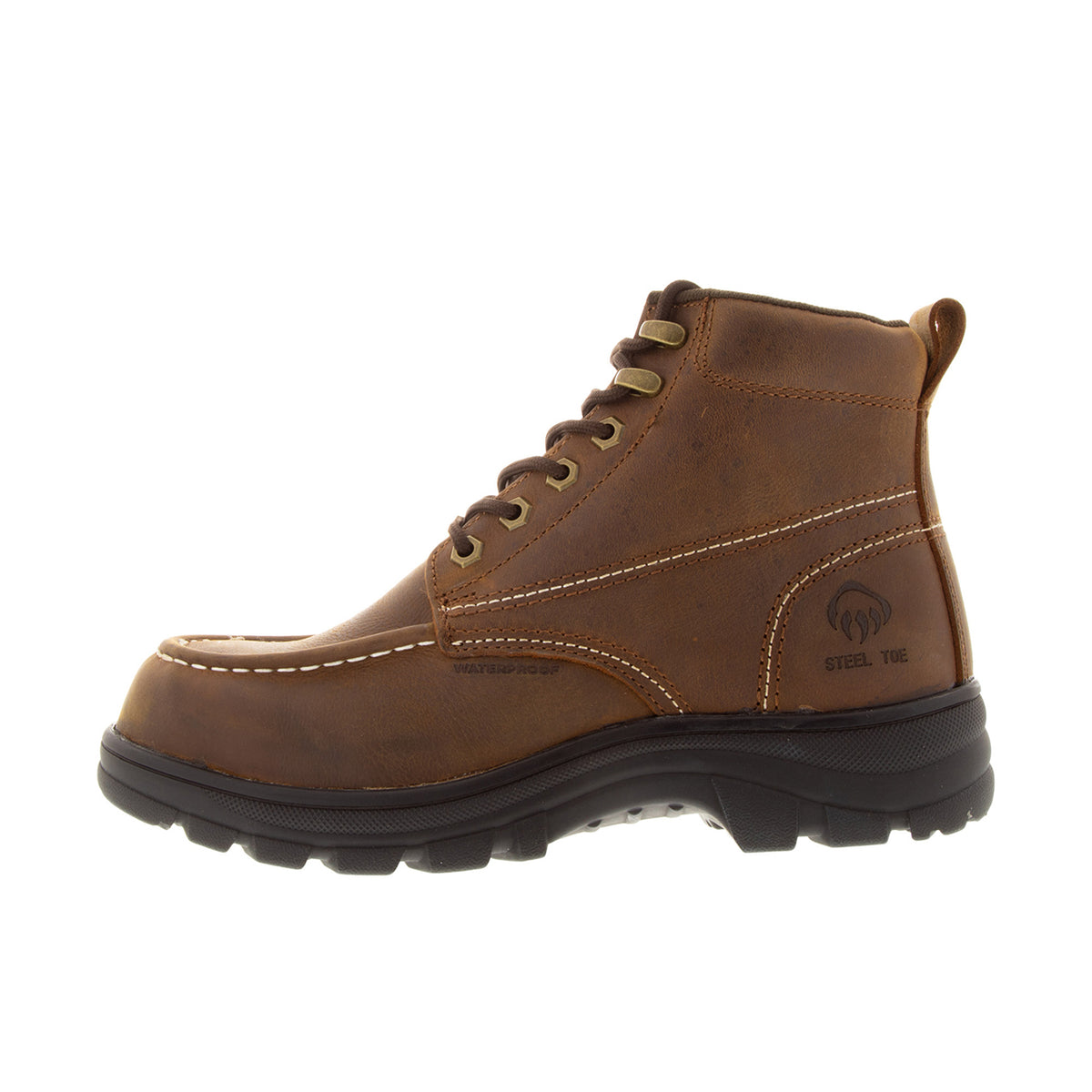 Wolverine Men's Carlsbad 6" Moc-Toe Steel-Toe Work Boot Work Boots Wolverine