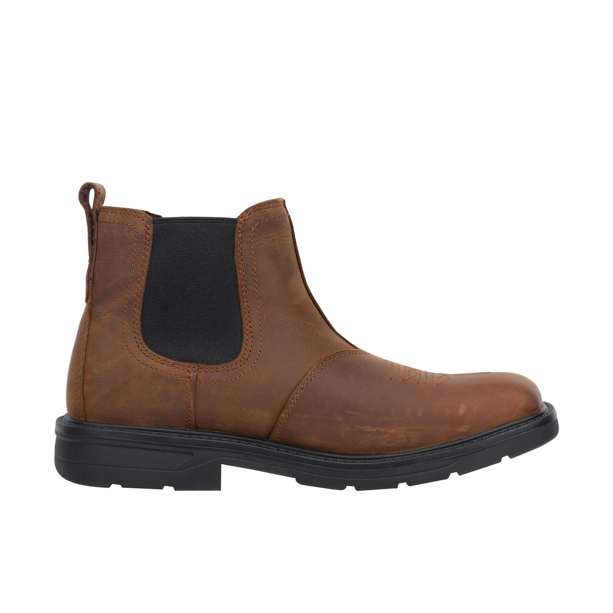 Wolverine Men's Rancher Level Chelsea Slip-On Steel-Toe Work Boot Work Boots Wolverine Sudan Brown 10 M