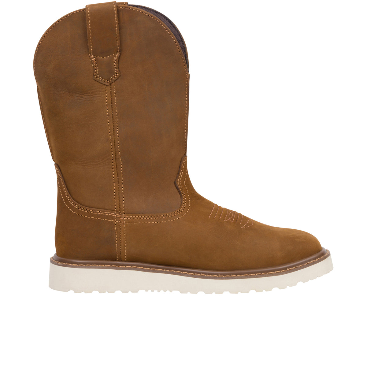 Wolverine Men's Bronc Wedge Pull-On Steel-Toe Work Wellington Work Boots Wolverine Birch 10 M