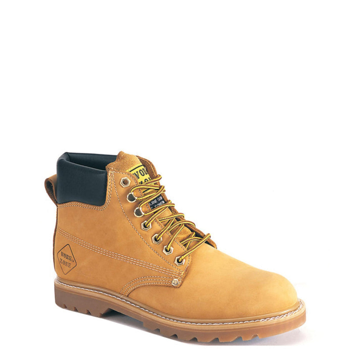 Work Zone Men's 6" Leather Work Boot Work Boots Work Zone Tan 10 M