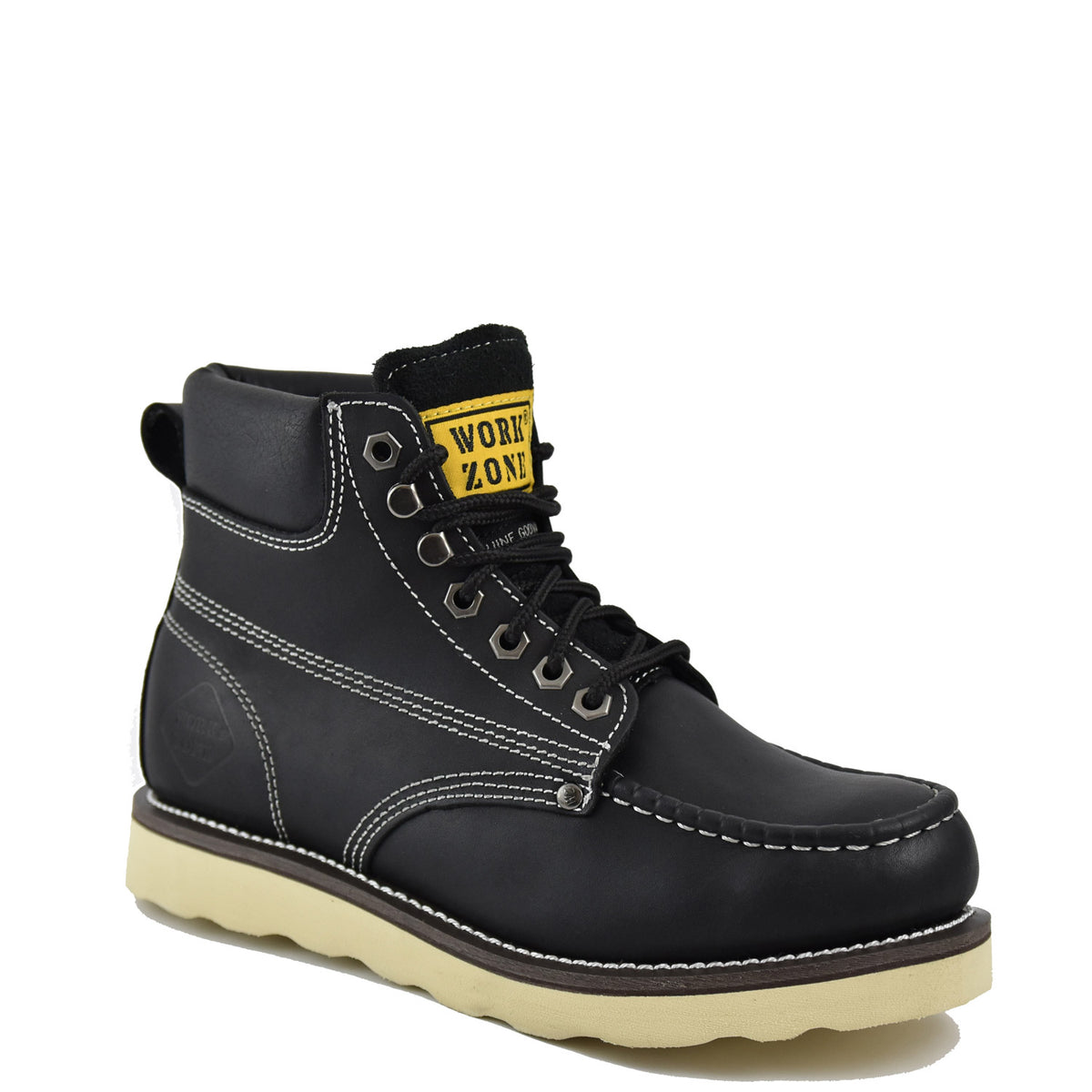 Work Zone Men&#39;s Moc-Toe 6&quot; Soft Toe Work Boot - Work World - Workwear, Work Boots, Safety Gear