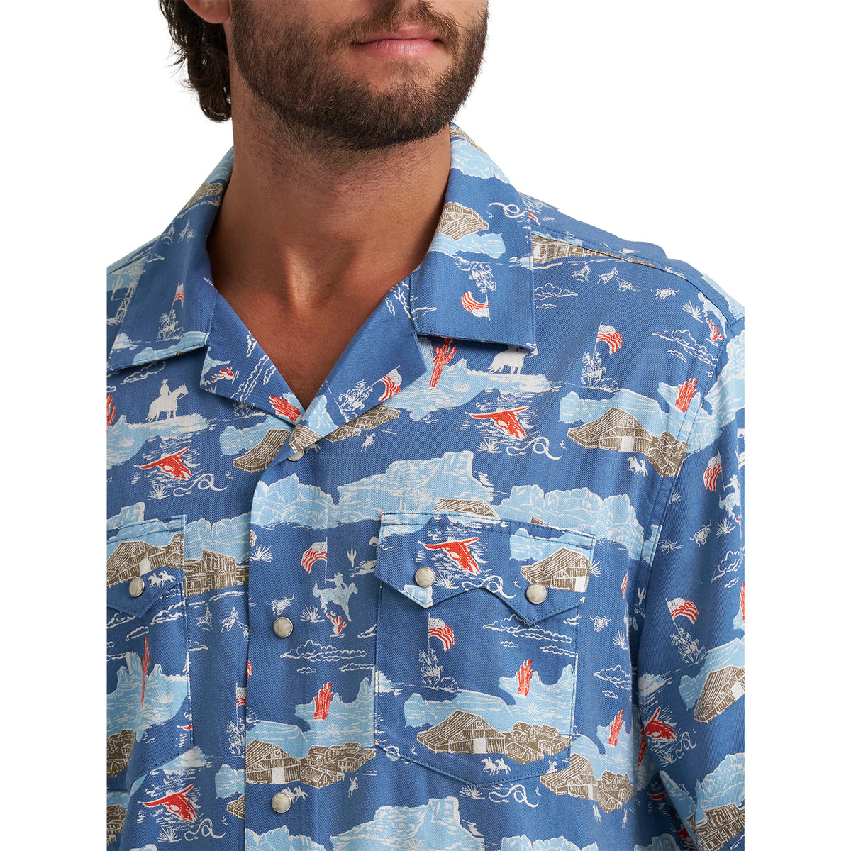 Wrangler Men's Coconut Cowboy Camp Shirt