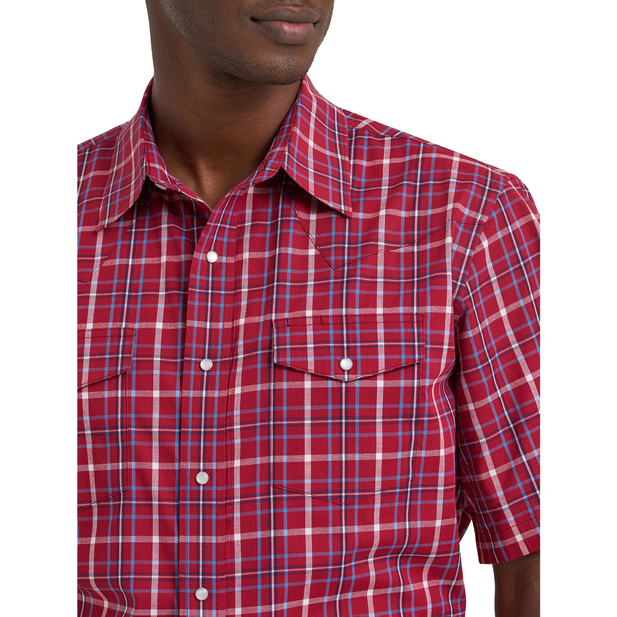 Wrangler Men's Wrinkle Resist Western Pearl Snap Shirt