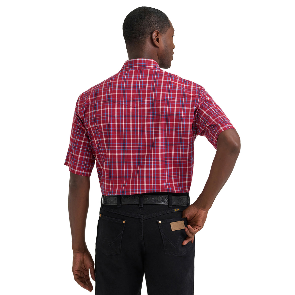 Wrangler Men's Wrinkle Resist Western Pearl Snap Shirt