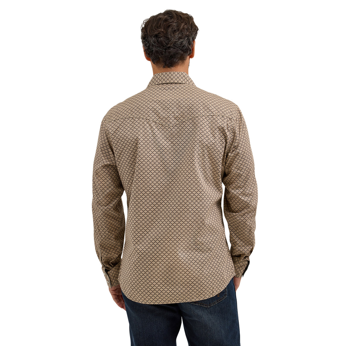 Wrangler Men's Premium Retro Long Sleeve Western Shirt