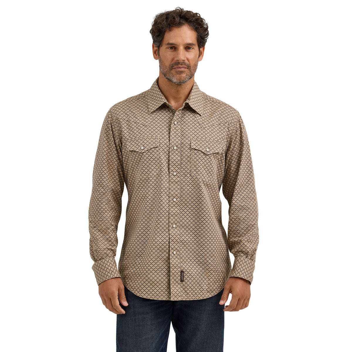 Wrangler Men's Premium Retro Long Sleeve Western Shirt