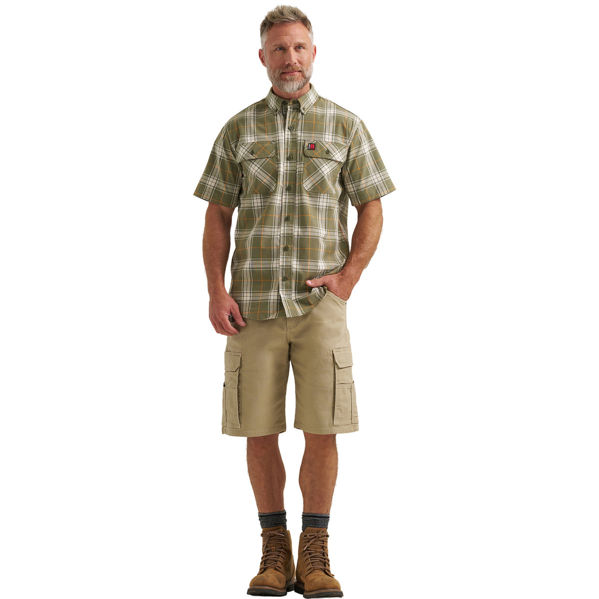 Wrangler Men's RIGGS Workwear® Foreman Plaid Work Shirt Work Shirts Wrangler RIGGS