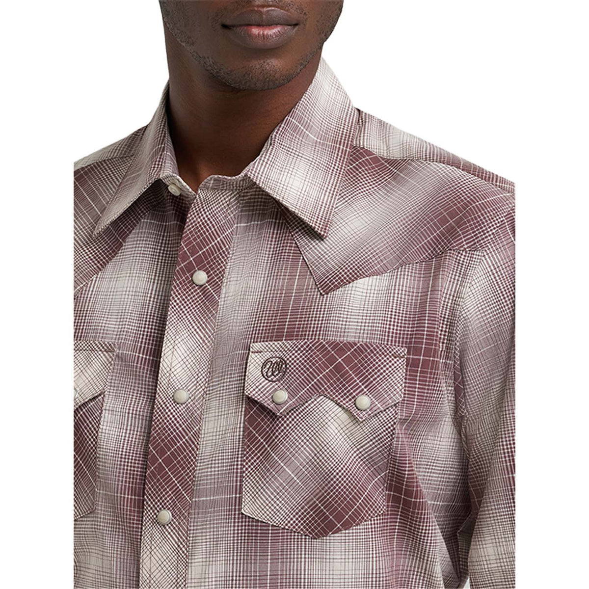 Wrangler Men's Wrangler Retro® Long Sleeve Sawtooth Snap Pocket Western Shirt Work Shirts Wrangler