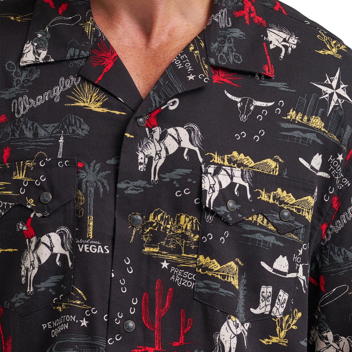 Wrangler Men's Coconut Cowboy Camp Shirt