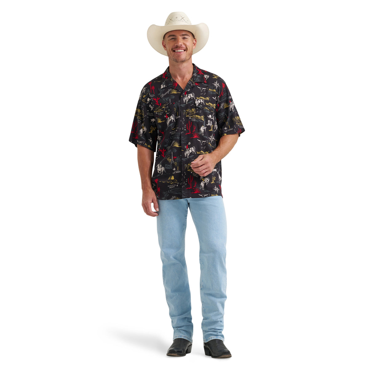 Wrangler Men's Coconut Cowboy Camp Shirt