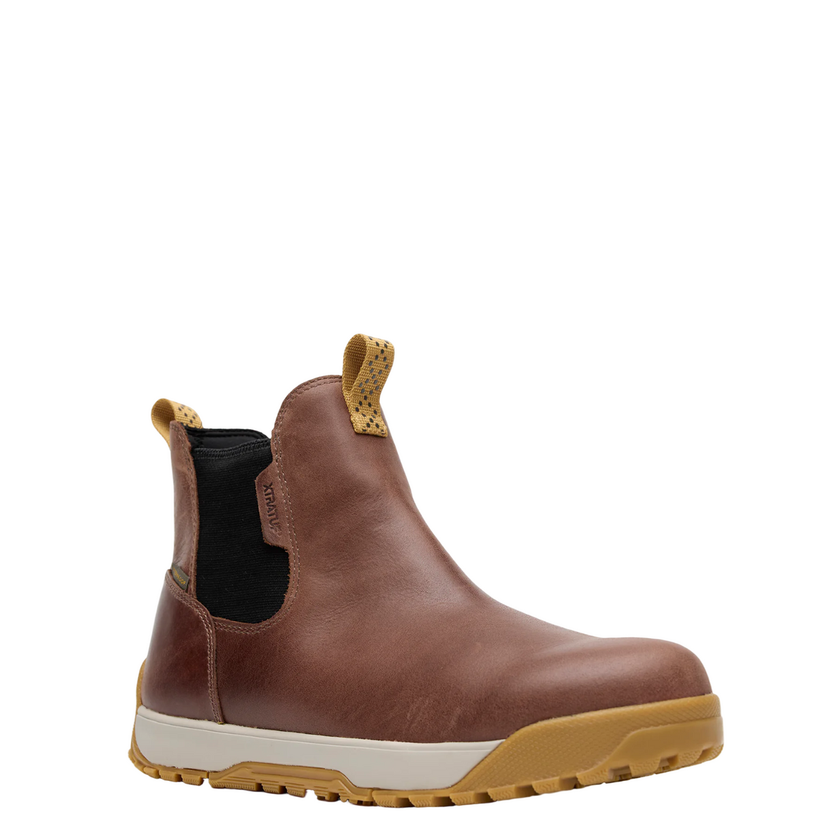 XTRATUF Men's Leather 6" Waterproof Ankle Deck Boot Rubber Boots XTRATUF