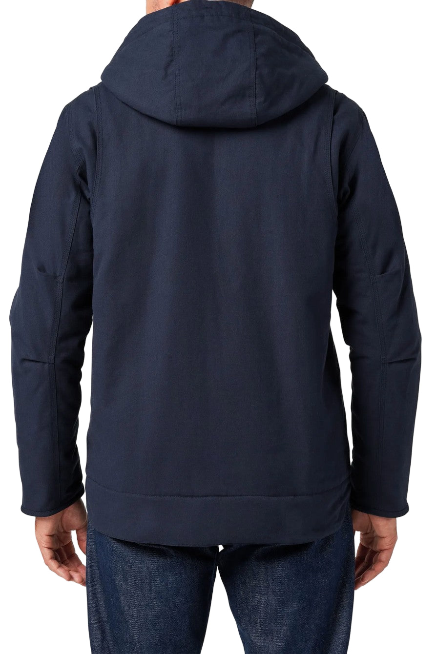 Lucky Brand Workwear Men's Canvas Chore Sherpa Lined Hooded Coat Jackets & Coats Lucky Brand