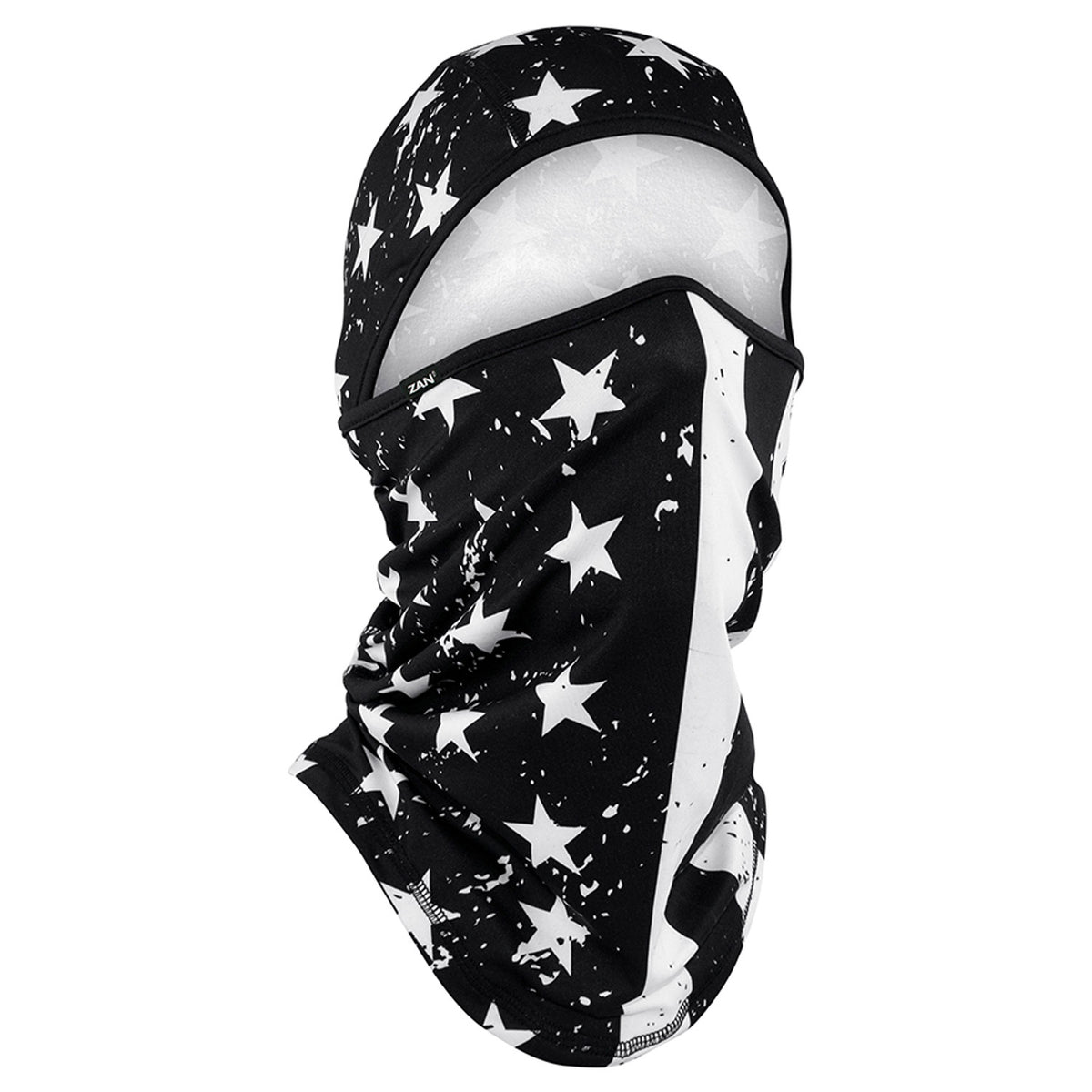 ZAN Headgear Convertible Balaclava Sportflex® UPF50+_Black/White Flag - Work World - Workwear, Work Boots, Safety Gear