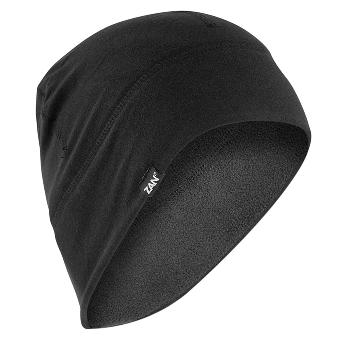 ZAN Headgear Sportflex® UPF50+ Fleece Skull Cap Hats & Caps Zan Headgear Black OS
