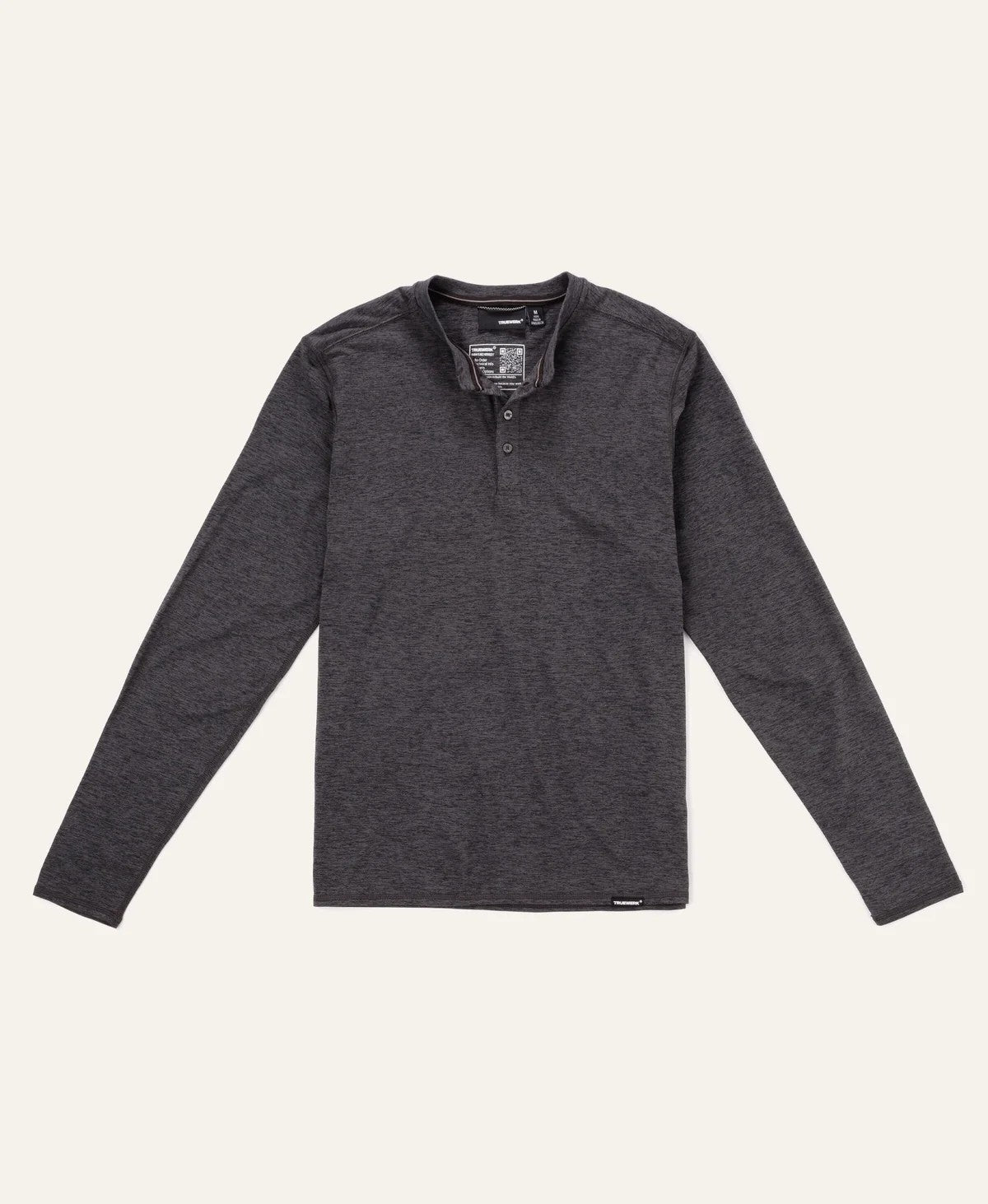 TRUEWERK Men's B2 Midweight Henley Long Sleeve Shirt