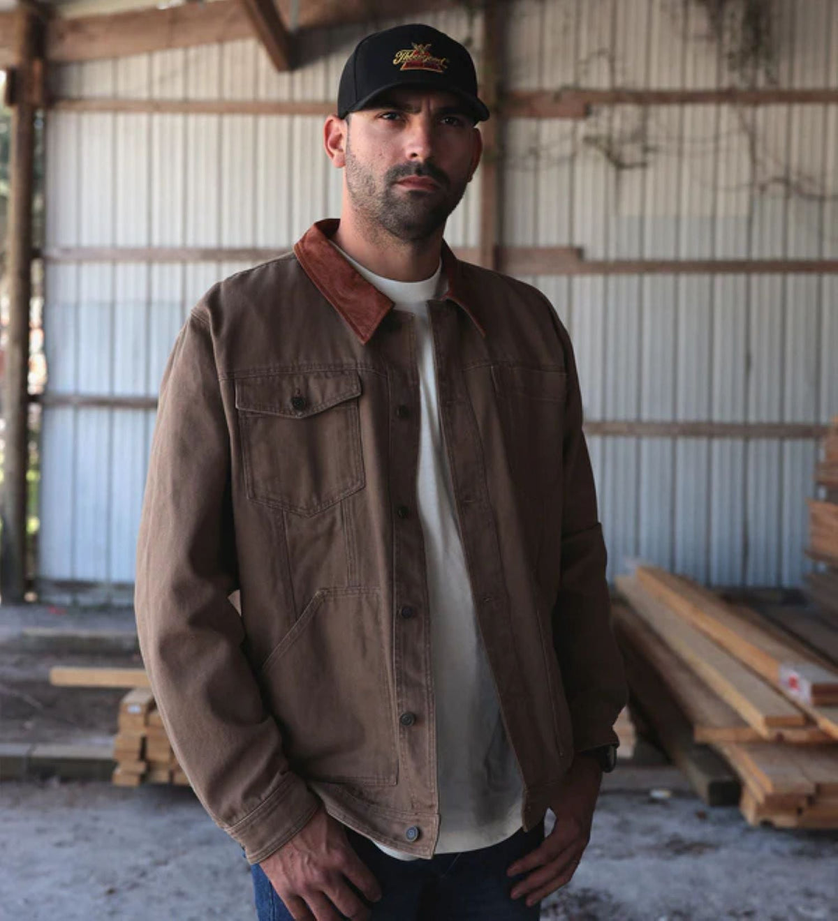 Thorogood Men's Stone Wash Canvas Button-Down Trucker Jacket Jackets & Coats Thorogood