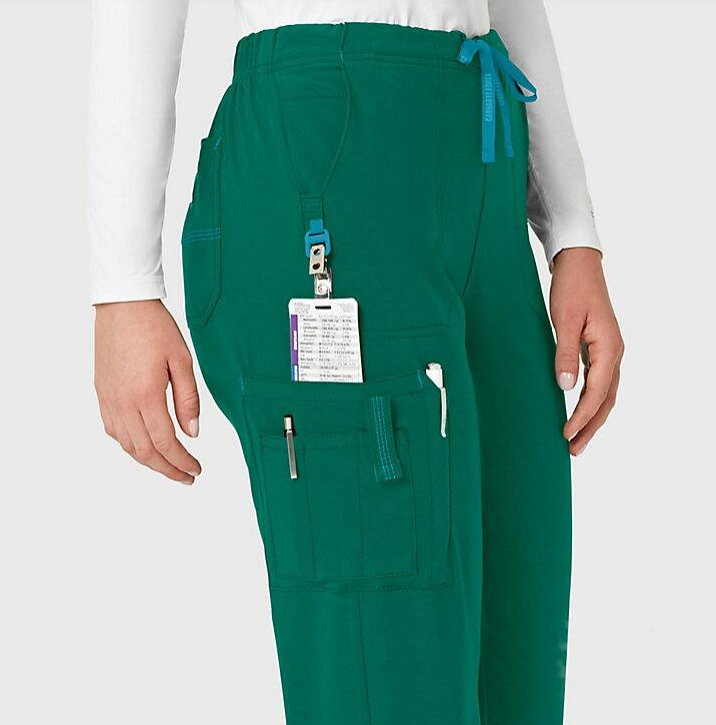 Carhartt Women&#39;s Force® Cross-Flex Utility Boot Cut Cargo Scrub Pant_Hunter Green - Work World - Workwear, Work Boots, Safety Gear