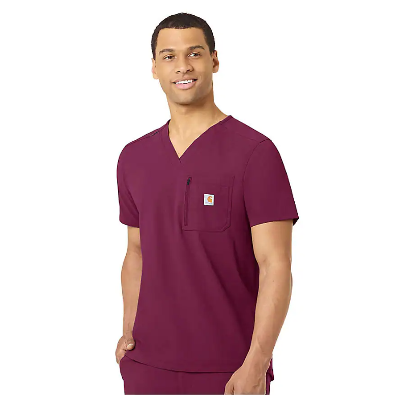 Carhartt Men&#39;s Rugged Flex® Modern-Fit Tuck-In Scrub Top - Work World - Workwear, Work Boots, Safety Gear