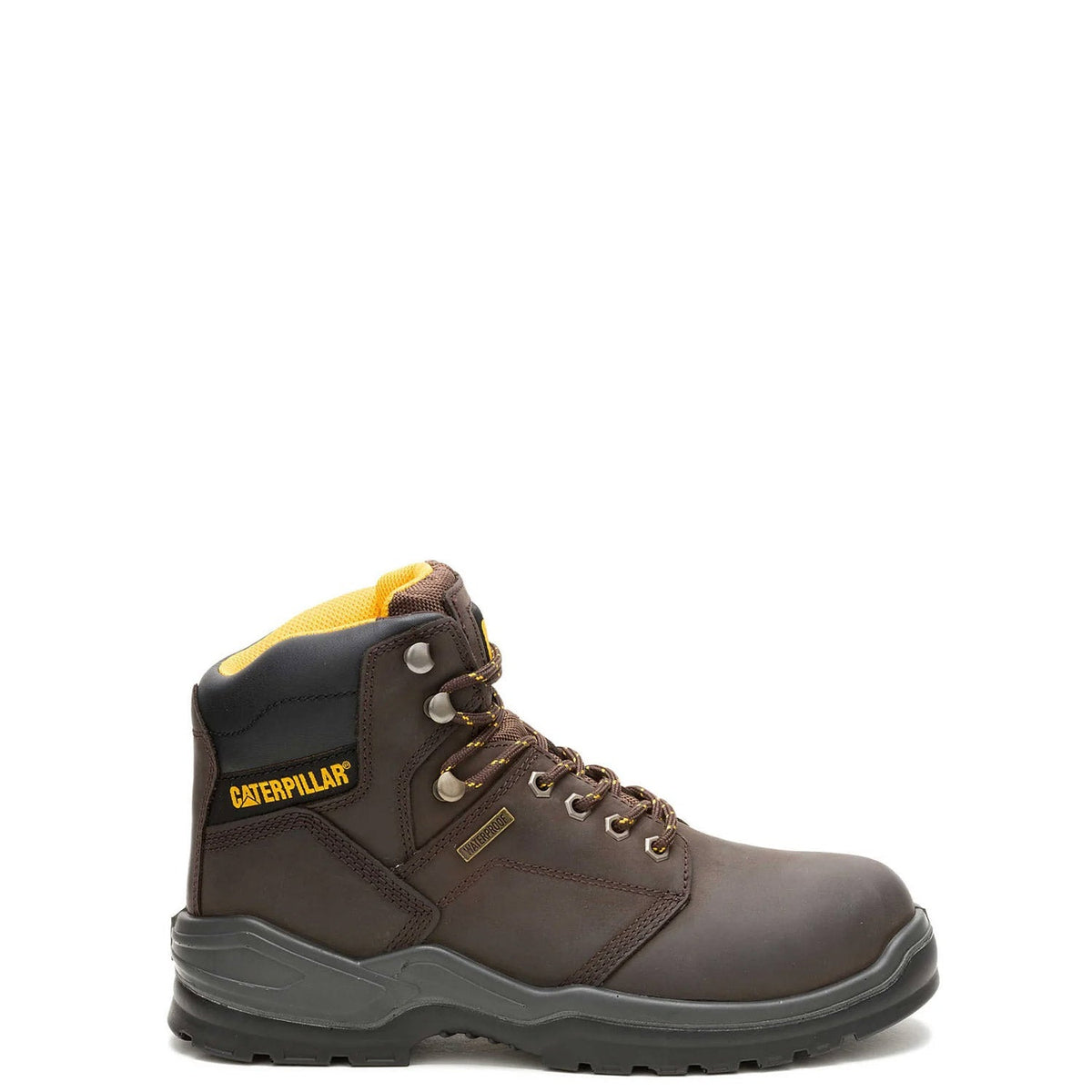 CAT Men's Striver Waterproof Steel Toe Work Boot Work Boots CAT Brown 10 M