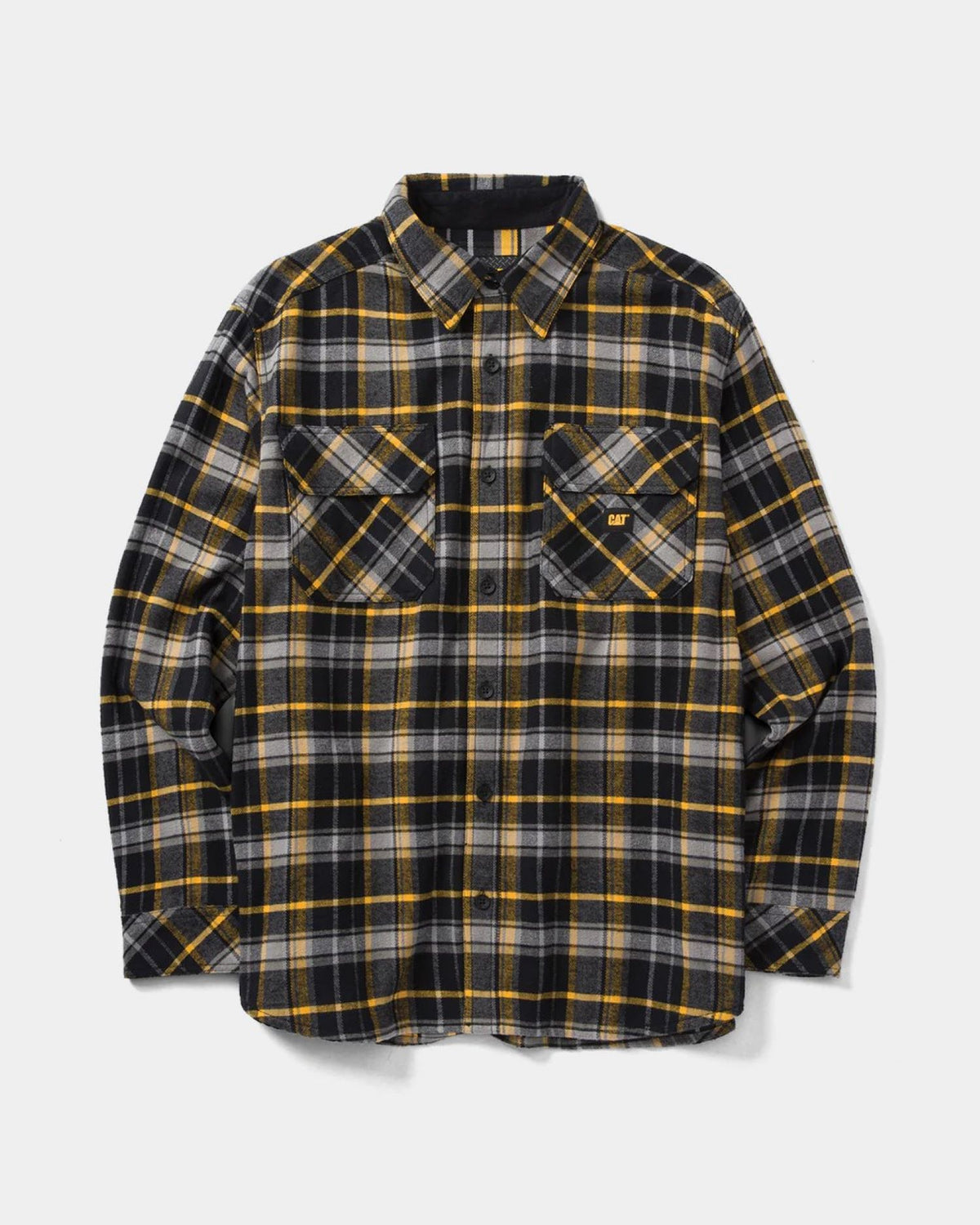 CAT Men&#39;s Buffalo Check Heavyweight Button Down Overshirt - Work World - Workwear, Work Boots, Safety Gear