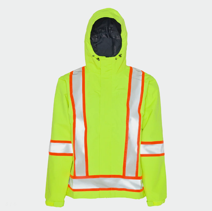 Grundéns Men's Full Share Waterproof CSA Rain Jacket Rainwear Grundens CSA Hi-Vis Yellow 2XL Reg
