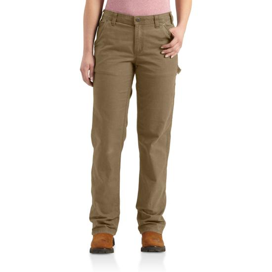 Carhartt Women's Rugged Flex® Loose Fit Canvas Work Pant Pants Carhartt Yukon 10 Reg