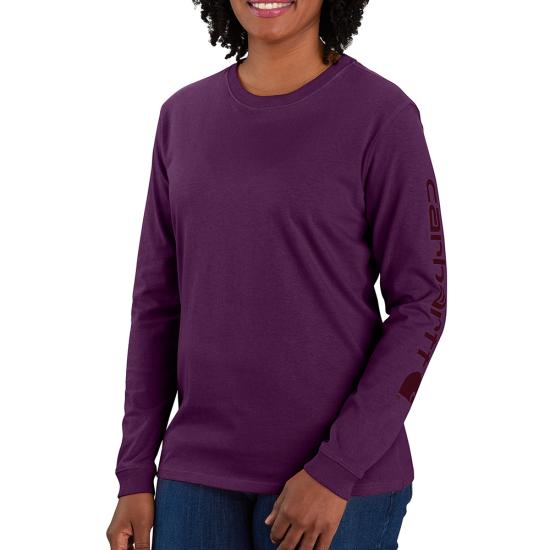 Carhartt Women's Dearborn Loose Logo Long Sleeve T-Shirt - Work World - Workwear, Work Boots, Safety Gear