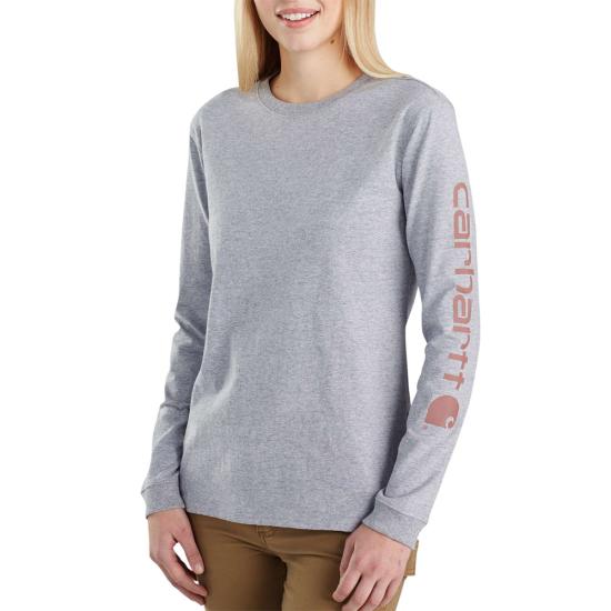 Carhartt Women's Dearborn Loose Logo Long Sleeve T-Shirt - Work World - Workwear, Work Boots, Safety Gear