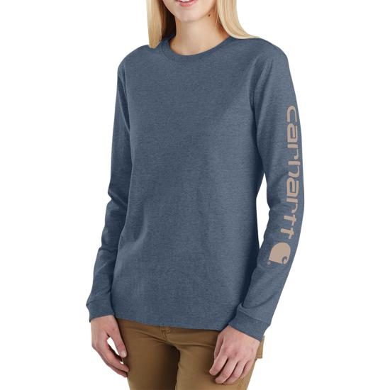 Carhartt Women's Dearborn Loose Logo Long Sleeve T-Shirt - Work World - Workwear, Work Boots, Safety Gear