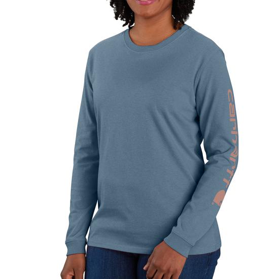 Carhartt Women's Dearborn Loose Logo Long Sleeve T-Shirt - Work World - Workwear, Work Boots, Safety Gear