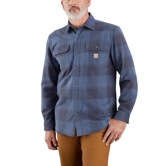 Carhartt Men&#39;s Loose Fit Heavyweight Flannel Button-Down Work Shirt - Work World - Workwear, Work Boots, Safety Gear