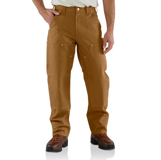 Carhartt Men's Loose Fit Firm Duck Double-Front Utility Work Pant Pants Carhartt Carhartt Brown 28 30 Inseam