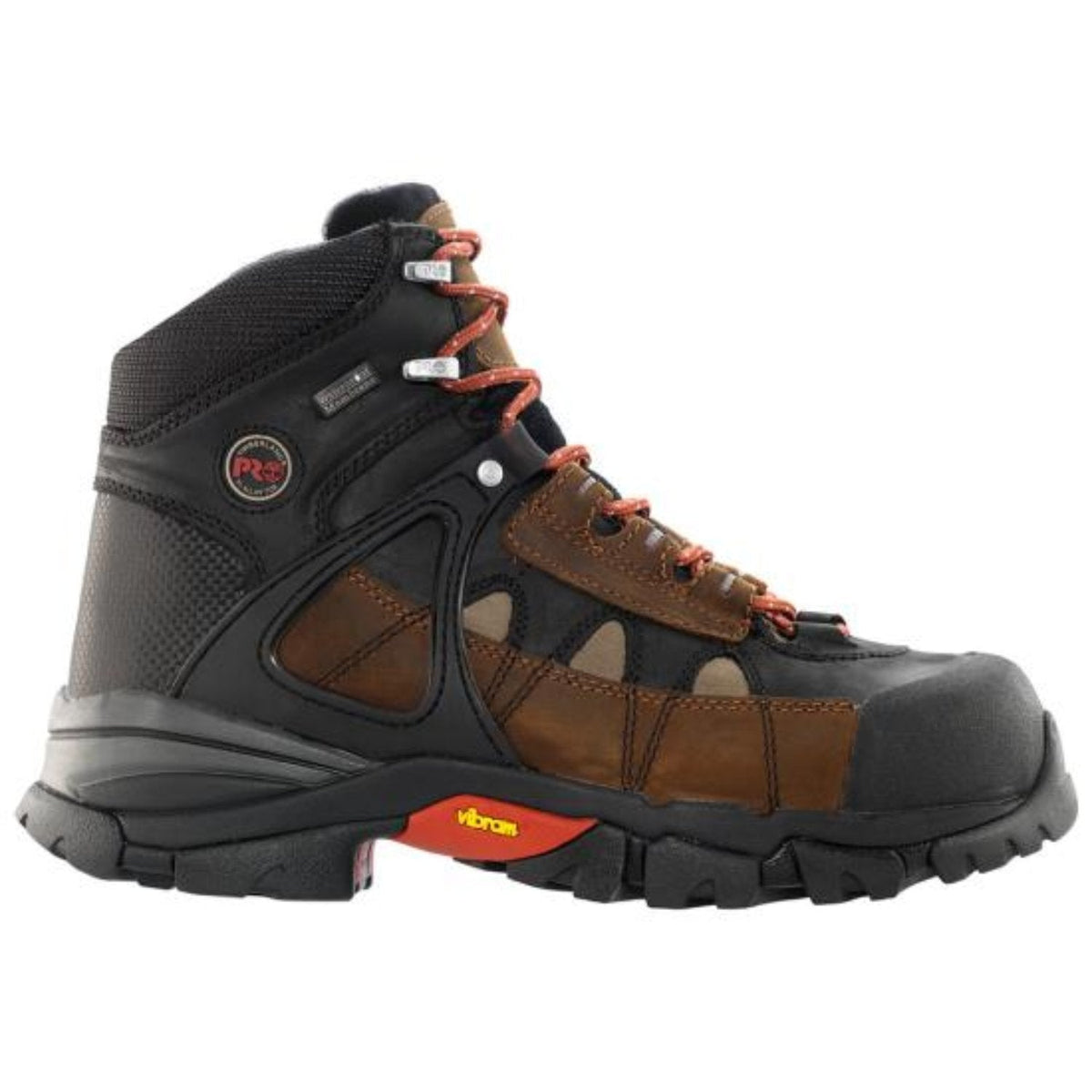 Timberland PRO Mens Hyperion 6" Waterproof EH AT Work Boot Work Boots Timberland PRO Brown 15 M
