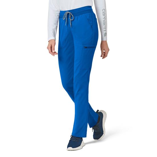 Carhartt Women's Rugged Flex® Modern Fit Slim Leg Pant Scrubs Carhartt Royal 2XL Petite