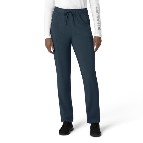 Carhartt Women's Force® Modern Fit Straight Leg Scrub Pant Scrubs Carhartt Black 2XL Petite