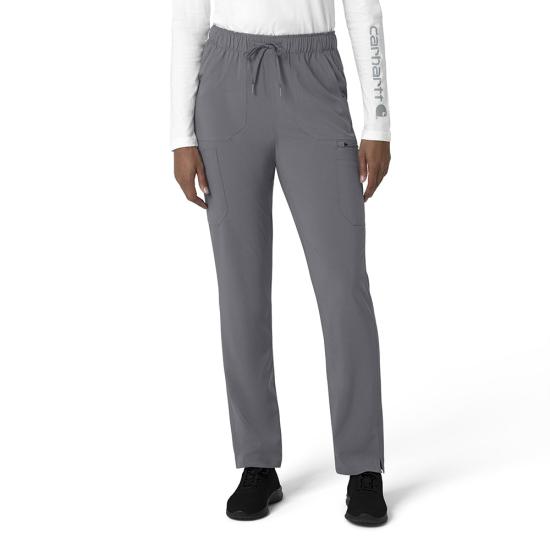 Carhartt Women's Force® Modern Fit Straight Leg Scrub Pant Scrubs Carhartt Pewter 2XL Petite